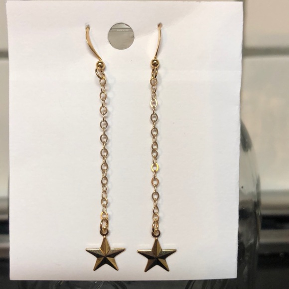 Hand Crafted Jewelry - Handmade ❤️ Star Dangly Earrings